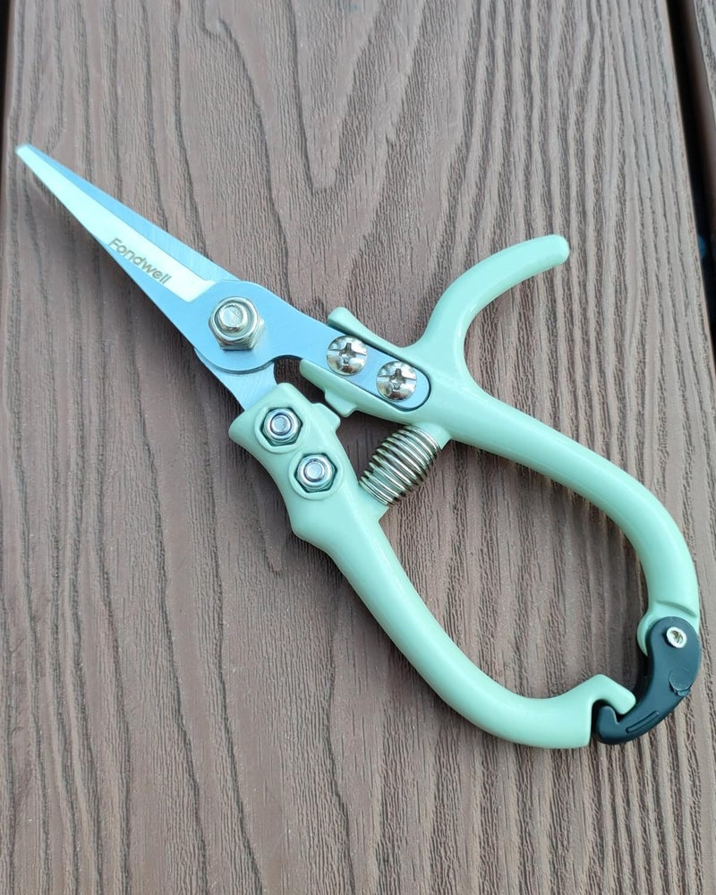 Fondwell 6" Pruning Shears Garden Scissors: Ultra Sharp Garden Clippers - Reliable Flower Snips for Trimming Small Plants - Image 2
